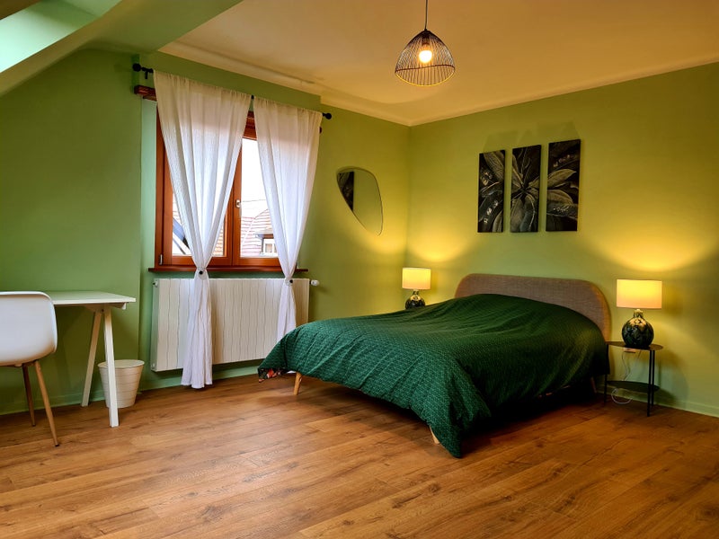 Photo 1: Chambre verte