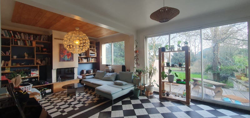 Photo 1: notre salon avec vue au jardin