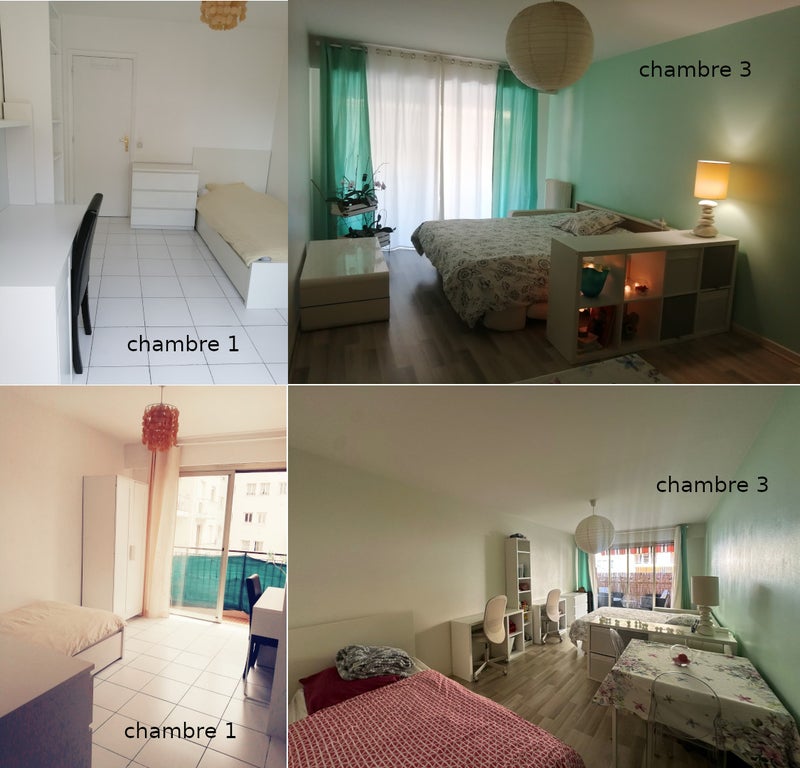 Photo 1: Chambre 1 de 11m2 et chambre 3 de 19m2