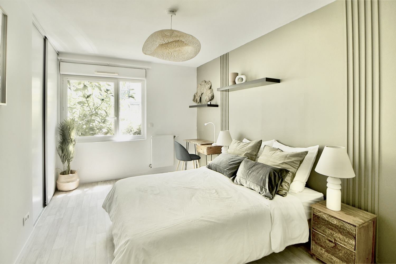 Chambre contemporaine de 15 m² à louer en coliving Photo principale