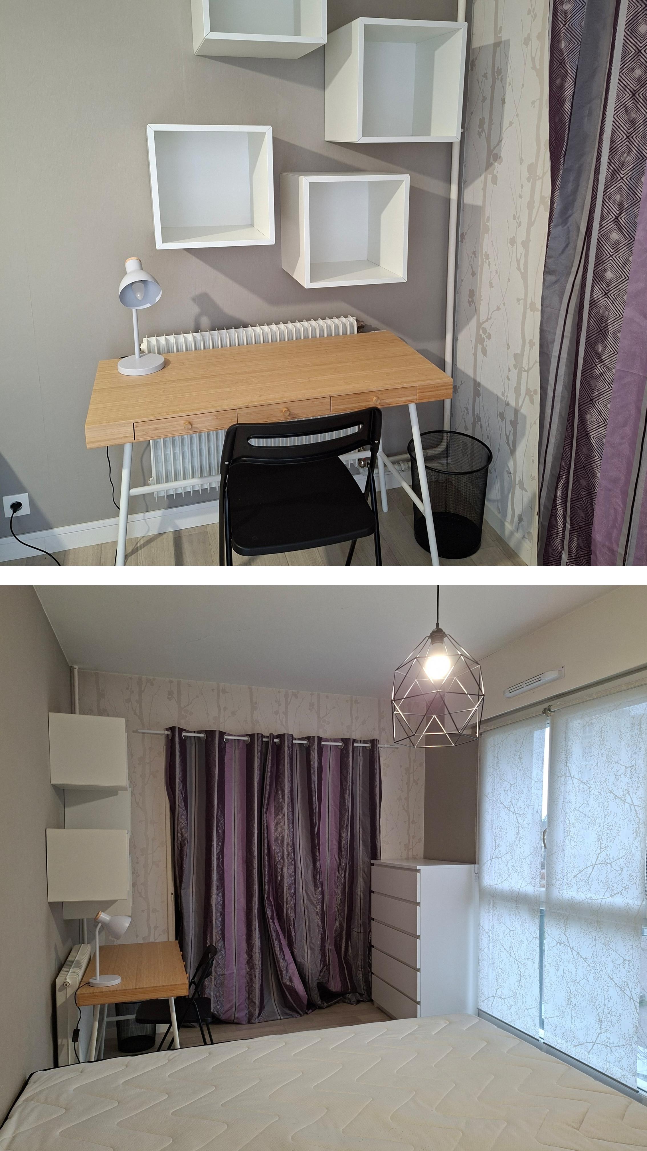 Grande chambre double lumineuse dans colocation Photo principale