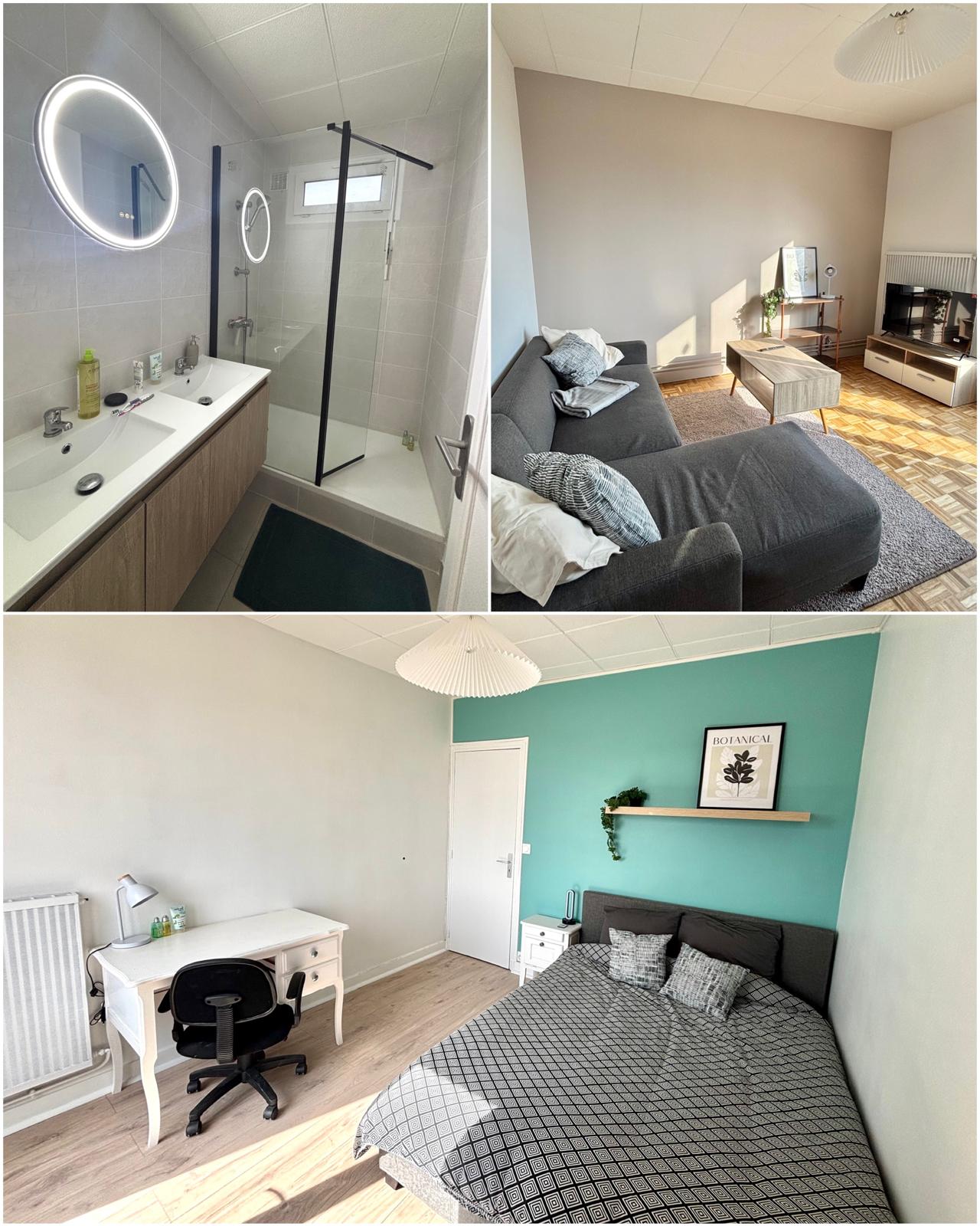 📍Colocation 4 chambres gare Nord SNCF proche tram Photo principale