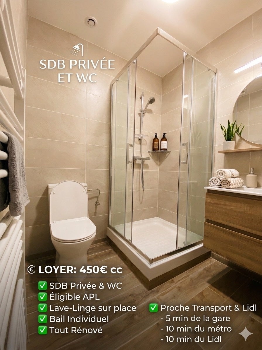 Chambre + SDB privée  Photo principale