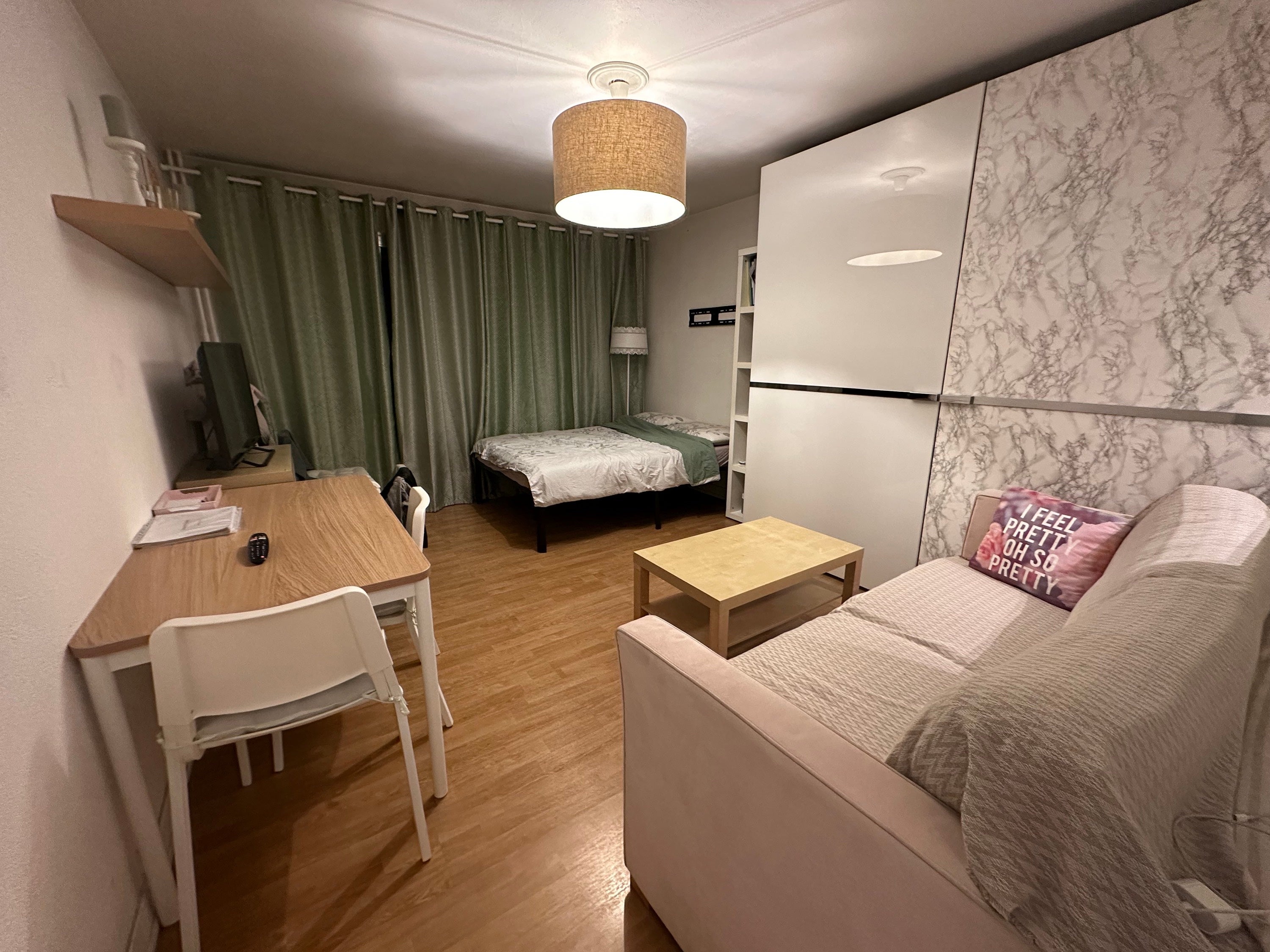 Colocation dans un grand studio avec balcon  Photo principale
